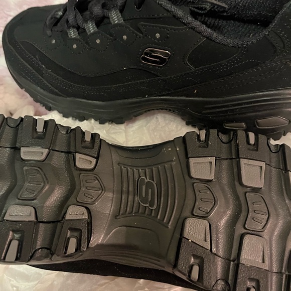 Black Skechers d’lites wide fit size 10 - Picture 3 of 4